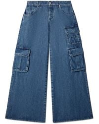 Off-White c/o Virgil Abloh - Cargo Wide Denim Pants - Lyst