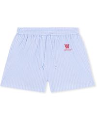 Off-White c/o Virgil Abloh - Striped Poplin Shorts - Lyst