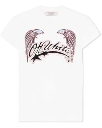 Off-White c/o Virgil Abloh - Swarovski Double Eagle Slim T-Shirt - Lyst