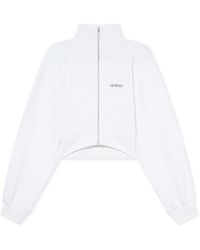 Off-White c/o Virgil Abloh - Arrow Glowing Flower Crop Zip Jacket - Lyst