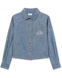 Off-White c/o Virgil Abloh - Chambray Denim Pajama Shirt - Lyst
