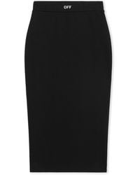 Off-White c/o Virgil Abloh - Sleek Midi Skirt - Lyst