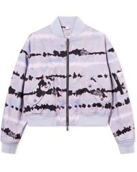 Off-White c/o Virgil Abloh - All-Over Tie-Dye Cropped Bomber - Lyst