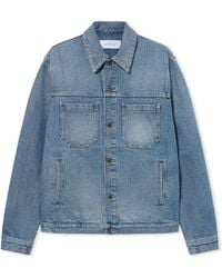 Off-White c/o Virgil Abloh - Half Arrow Denim Skate Jacket - Lyst