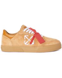 Off-White c/o Virgil Abloh - Beiger Leder-Vulkanisierter Sneaker - Lyst
