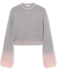 Off-White c/o Virgil Abloh - Arrow Mohair Degrade Crewneck - Lyst