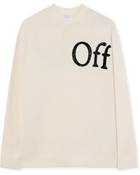 Off-White c/o Virgil Abloh - Bookish Shared Knit Crewneck - Lyst