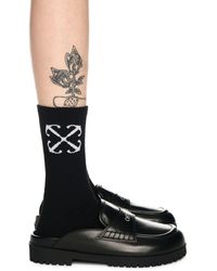 Off-White c/o Virgil Abloh - Leather O Slip-On Loafer - Lyst