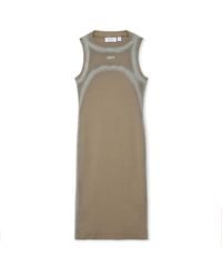 Off-White c/o Virgil Abloh - Spray Off Stamp Ribbed Round Dress - Lyst