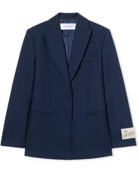 Off-White c/o Virgil Abloh - Gabardine Label Tomboy Blazer - Lyst