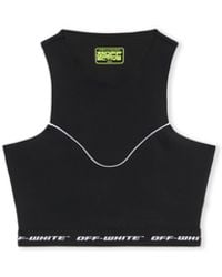 Off-White c/o Virgil Abloh - Logoband Crop Top - Lyst