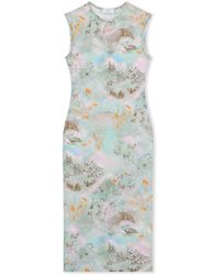 Off-White c/o Virgil Abloh - Light Jersey Storytelling Sleeveless Dress - Lyst