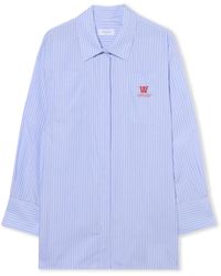 Off-White c/o Virgil Abloh - Striped Poplin Shirt Dress - Lyst
