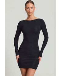 Oh Polly - Modal Open-Back Bodycon Mini Dress - Lyst