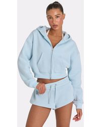 BO+TEE - Oversized Zip-Up Hoodie - Lyst