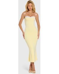 Oh Polly - Modal Lace-Trim Midaxi Dress - Lyst
