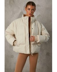BO+TEE - Cropped Puffer Jacket With Detachable Sleeves - Lyst