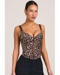 Oh Polly - Satin Corset Top - Lyst