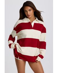 BO+TEE - Striped Oversized Long-Sleeve T-Shirt - Lyst