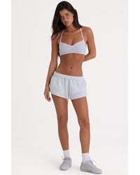 BO+TEE - Brushed Jersey Elasticated Mini Shorts - Lyst