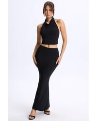 Oh Polly - Modal Low-Rise Maxi Skirt - Lyst