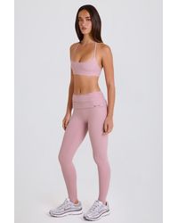 BO+TEE - Foldover Mid-Rise Stirrup Leggings - Lyst