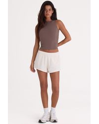 BO+TEE - Brushed Jersey Elasticated Mini Shorts - Lyst