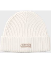 BO+TEE - Ribbed Knit Beanie Hat - Lyst