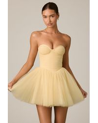 Oh Polly - Tulle Corset Mini Dress - Lyst