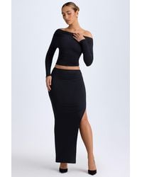 Oh Polly - Modal Low-Rise Maxi Skirt - Lyst