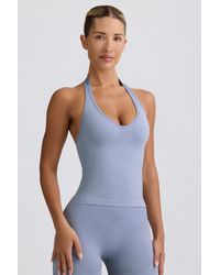 BO+TEE - Define Luxe Halterneck Tank Top - Lyst