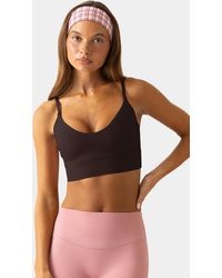 BO+TEE - Soft Active Scoop-Neck Sports Bra - Lyst