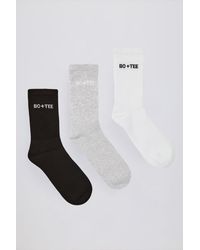 BO+TEE - Ribbed Crew Sock Bundle - Lyst