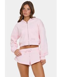 BO+TEE - Oversized Zip-Up Hoodie - Lyst