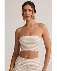 Oh Polly - Modal Strapless Crop Top - Lyst