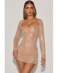 Oh Polly - Embellished Sweetheart A-Line Mini Dress - Lyst