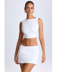 Oh Polly - Draped A-Line Mini Skirt - Lyst