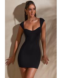 Oh Polly - Sweetheart Neckline Cap Sleeve Mini Dress - Lyst
