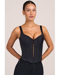 Oh Polly - Satin Corset Top - Lyst
