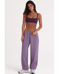 BO+TEE - Brushed Jersey Mid-Rise Relaxed Joggers - Lyst