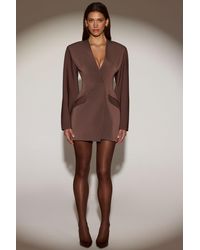 Oh Polly - Single-Breasted Blazer Mini Dress - Lyst