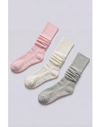 BO+TEE - Pilates 3-Pack Socks Bundle - Lyst