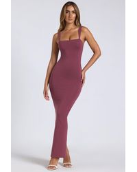 Oh Polly - Modal Square-Neck Low Back Maxi Dress - Lyst