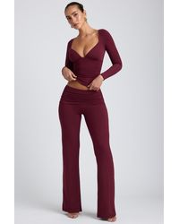 Oh Polly - Mid-Rise Straight-Leg Trousers - Lyst