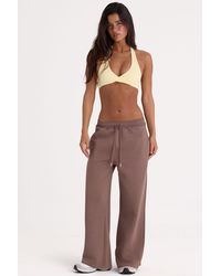 BO+TEE - Brushed Jersey Wide-Leg Joggers - Lyst
