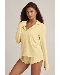 Oh Polly - Modal Ruffle-Trim Pyjama Shorts - Lyst