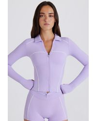 BO+TEE - Soft Active Contrast Zip-Up Jacket - Lyst