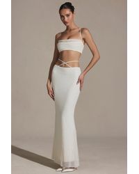 Oh Polly - Embellished Strappy Maxi Skirt - Lyst