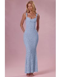 Oh Polly - Lace Sweetheart-Neck Gown - Lyst