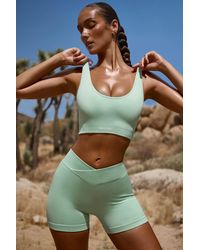 BO+TEE - High Waist Flexirib Mini Shorts - Lyst